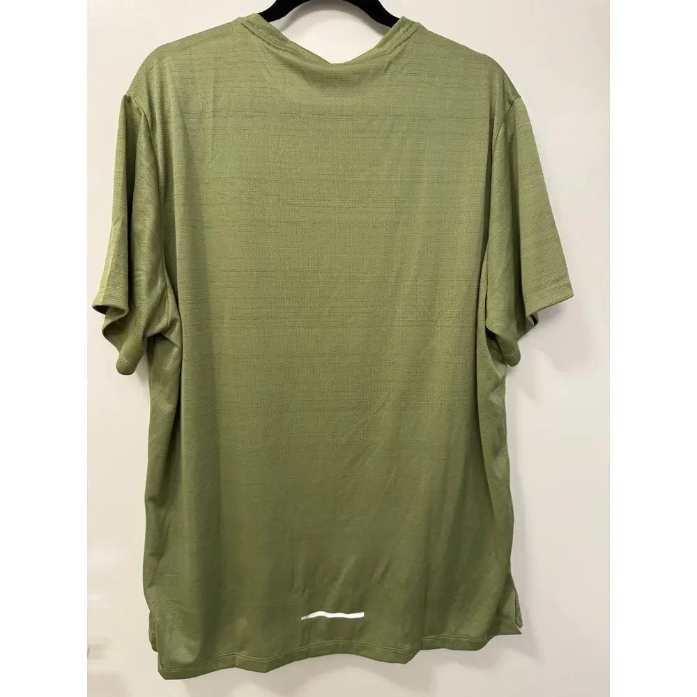 Nike Men's Size XL Green Miler Dri-Fit Short Sleeve Athletic Gym Running Tee